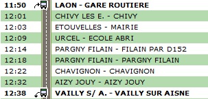 Bus Vailly Laon